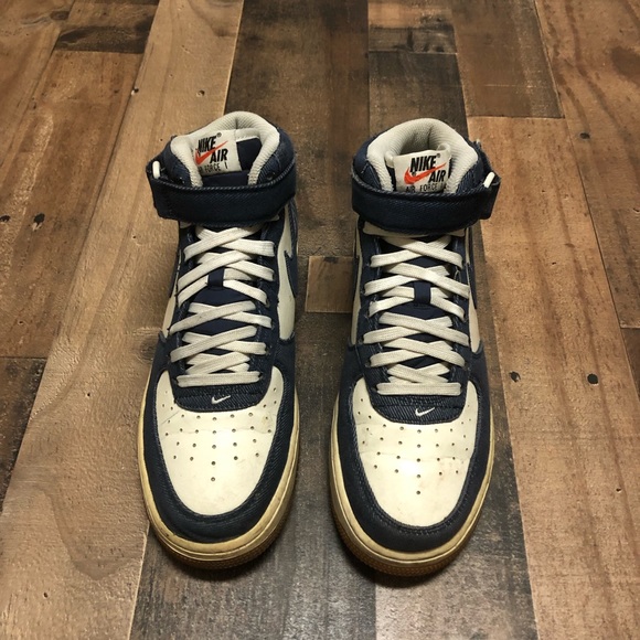 air force 1 mid denim gum
